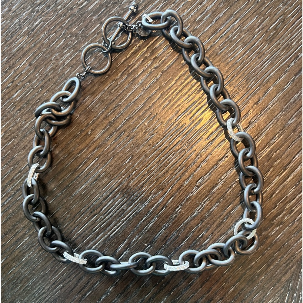Freida Rothman Chunky Link Toggle Necklace